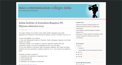 Desktop Screenshot of masscommunicationcolleges.blogspot.com