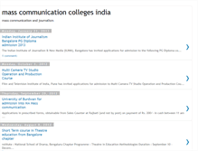 Tablet Screenshot of masscommunicationcolleges.blogspot.com