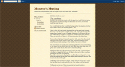 Desktop Screenshot of monroesmusing.blogspot.com