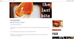 Desktop Screenshot of lastbite.blogspot.com