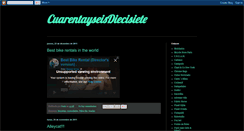 Desktop Screenshot of cuarentayseisdiecisiete.blogspot.com