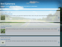 Tablet Screenshot of birdephemera.blogspot.com