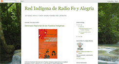 Desktop Screenshot of indigenasenred.blogspot.com