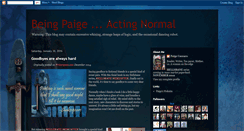 Desktop Screenshot of beingpaige.blogspot.com