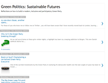 Tablet Screenshot of greenpoliticssustainablefutures.blogspot.com