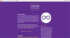 Desktop Screenshot of choosewhatyouread.blogspot.com