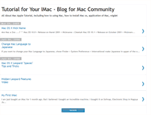 Tablet Screenshot of imac-tutorial.blogspot.com