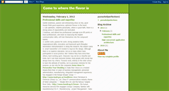 Desktop Screenshot of cometowheretheflavoris.blogspot.com