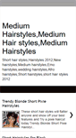 Mobile Screenshot of mediumhairstyles007.blogspot.com