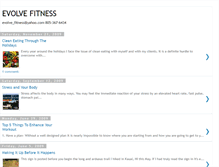 Tablet Screenshot of evolvefitness.blogspot.com