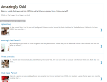 Tablet Screenshot of amazinglyodd.blogspot.com