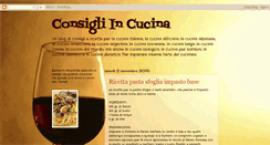 Desktop Screenshot of consiglincucina.blogspot.com