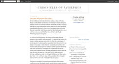 Desktop Screenshot of chroniclesofjaysephus.blogspot.com