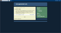 Desktop Screenshot of geezemail.blogspot.com