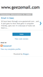 Mobile Screenshot of geezemail.blogspot.com