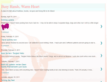 Tablet Screenshot of busyhandswarmheart.blogspot.com