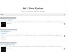 Tablet Screenshot of goldsilverreview.blogspot.com