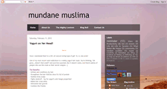 Desktop Screenshot of mundanemuslima.blogspot.com