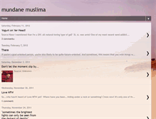Tablet Screenshot of mundanemuslima.blogspot.com