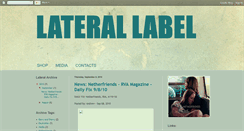 Desktop Screenshot of lateralrecords.blogspot.com