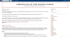 Desktop Screenshot of chroniclesoftheknownworld.blogspot.com