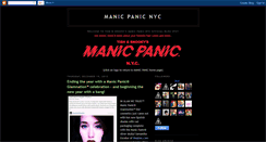 Desktop Screenshot of manicpanicnyc.blogspot.com