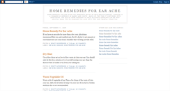 Desktop Screenshot of home-remedies-for-ear-ache.blogspot.com