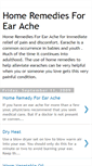 Mobile Screenshot of home-remedies-for-ear-ache.blogspot.com