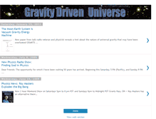 Tablet Screenshot of gravitydrivenuniverse.blogspot.com