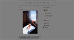 Desktop Screenshot of concreteandcouture.blogspot.com