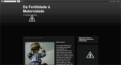 Desktop Screenshot of fertilidadeamaternidade.blogspot.com