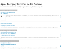 Tablet Screenshot of aguaenergiayderechos.blogspot.com