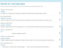 Tablet Screenshot of escritoenunahojaseca.blogspot.com