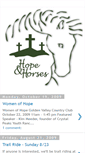 Mobile Screenshot of hopeandhorses.blogspot.com