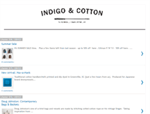 Tablet Screenshot of indigoandcotton.blogspot.com