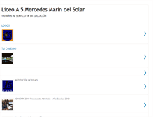 Tablet Screenshot of liceoa5umce.blogspot.com