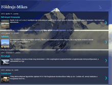 Tablet Screenshot of foldrajzmikes.blogspot.com