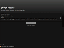 Tablet Screenshot of evo2ktwitter.blogspot.com