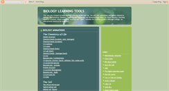 Desktop Screenshot of biologylearningtools.blogspot.com