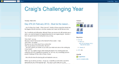 Desktop Screenshot of craigschallengingyear.blogspot.com