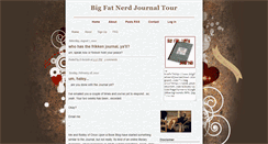 Desktop Screenshot of bigfatnerdjournaltour.blogspot.com