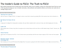 Tablet Screenshot of insidersfgcu.blogspot.com