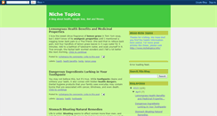 Desktop Screenshot of niche-topics.blogspot.com