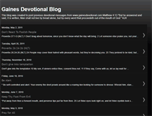 Tablet Screenshot of gainesdevotional.blogspot.com