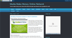 Desktop Screenshot of moneyonlinetwork.blogspot.com