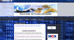 Desktop Screenshot of namoadvisory.blogspot.com