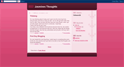 Desktop Screenshot of jasminemsthoughts.blogspot.com