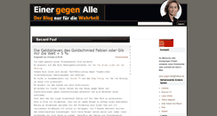 Desktop Screenshot of einer-gegen-alle.blogspot.com