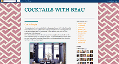 Desktop Screenshot of cocktailswithbeau.blogspot.com