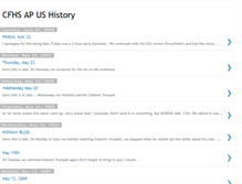 Tablet Screenshot of cfhsaphistory.blogspot.com